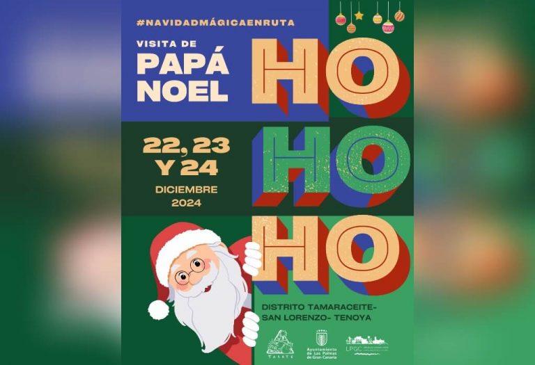 El Distrito Tamaraceite-San Lorenzo-Tenoya celebra la previa de la navidad con una visita muy especial de Papá Noel
